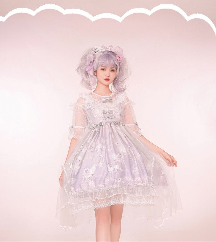 Confession Balloon - Unicorn - Sweet Lolita Dress and blouse Multicolors 6182:541