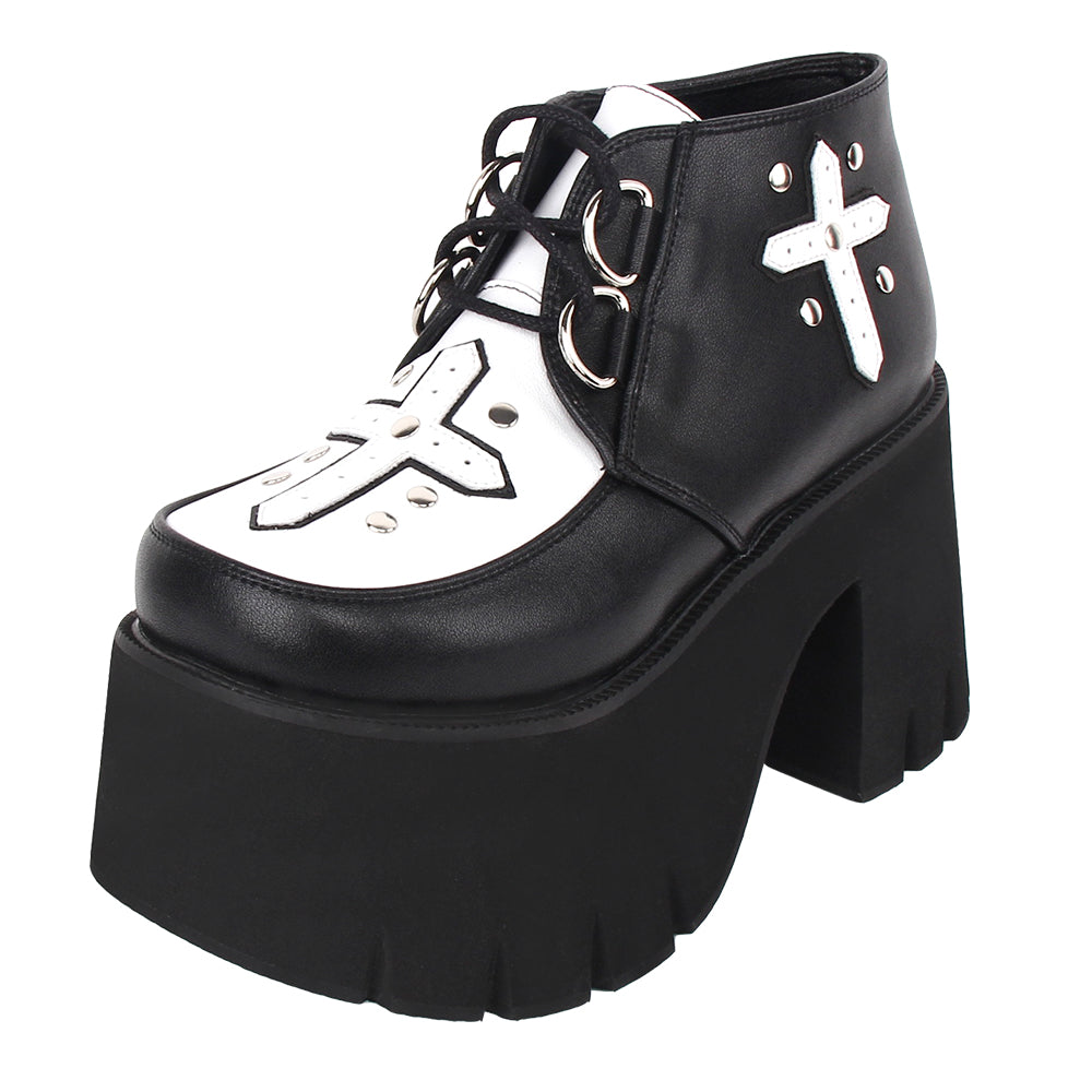 Angelic Imprint~Gothic Lolita Cross Classic Platform Shoes – 42Lolita