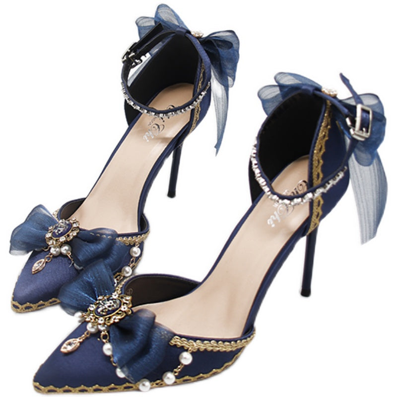 One Night - Flower Wedding Pointed Toe High Heels