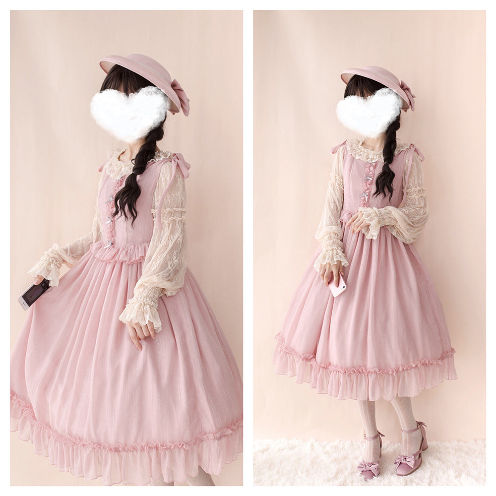 Miss point~Rhine Riverside~French Vintage Chiffon Lolita JSK 1802:45641