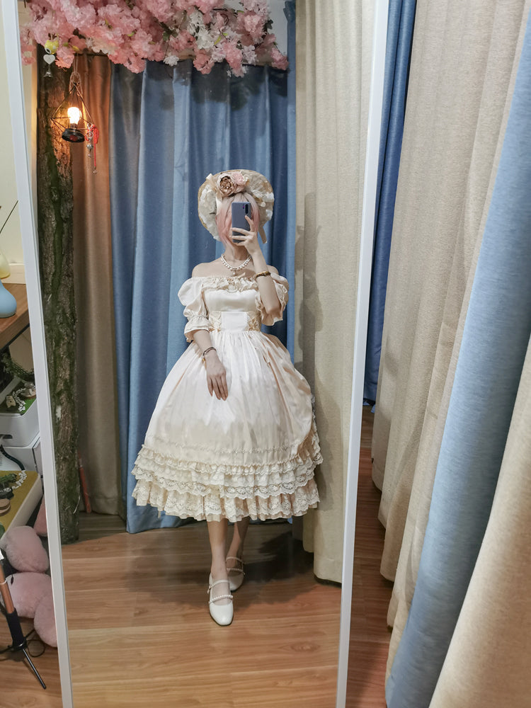 Sweet Wood - CLA Vintage French Lolita OP Dress 3802:20885