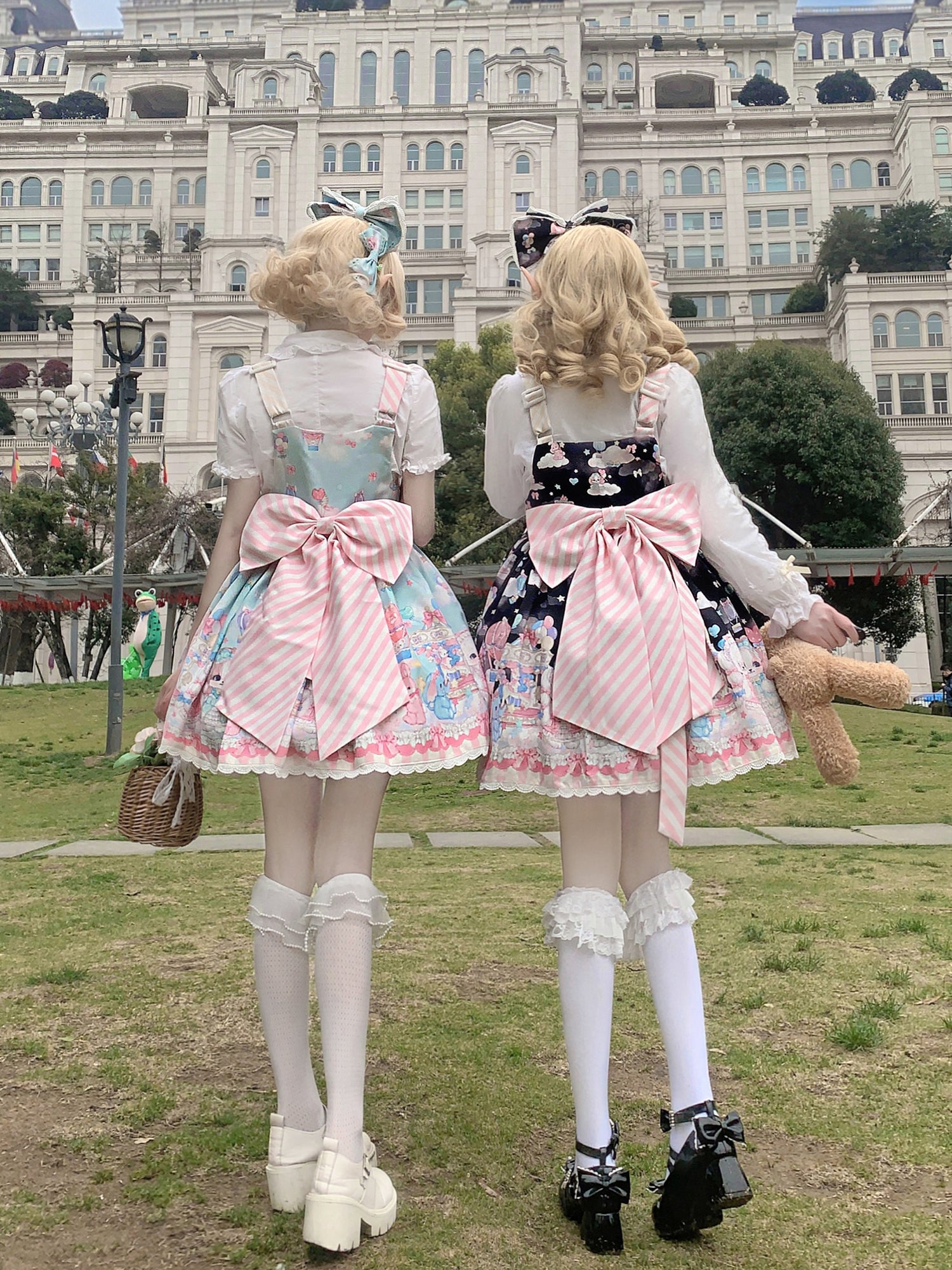 DreamWhale - Puppy Parks - Sweet Lolita Kawaii Puppy Lolita Salopette