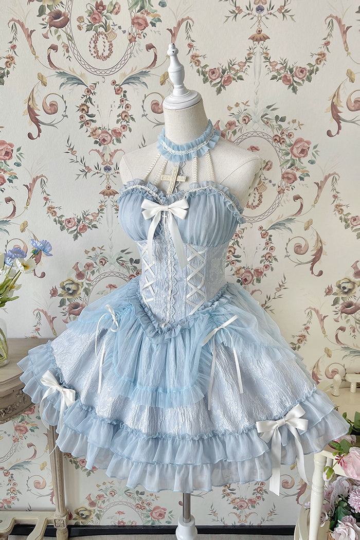 Alice Girl - Cross Maiden - Gothic Lolita Dress, Ballet Halterneck Lolita JSK 104:66925