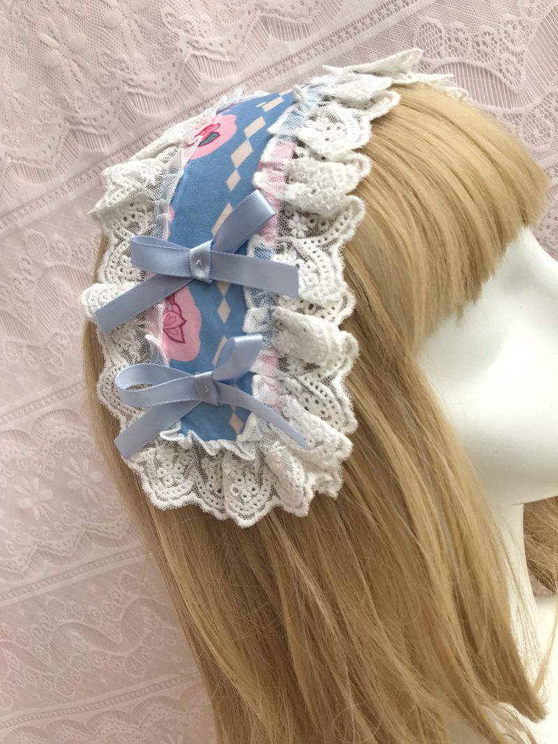 Yilia - Rose Carousel Sweet - Lolita Headdress blue hairband (KC version)