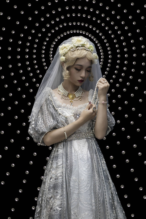 Rose of Sharon~ Classic Lolita Tiered Pearl Chain 1604:48751