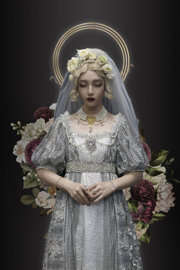 Rose of Sharon~ Classic Lolita Tiered Pearl Chain 1604:48753