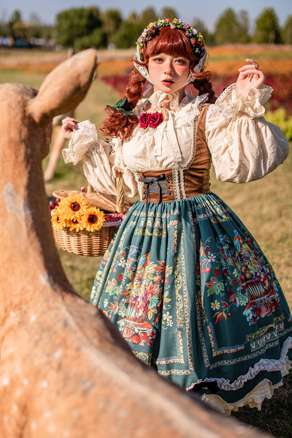 Miss Point - Rich Hymn - Lolita Bavarian Long Velvet JSK