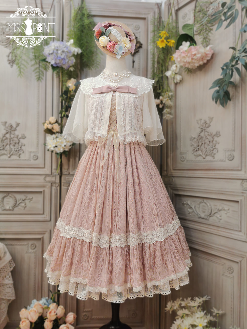 Miss Point - Woody Rose - Retro Classic Lolita JSK 354:63079