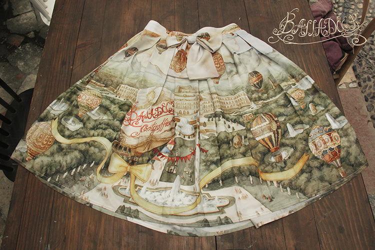 Balladeer~ Watercolor Oil Painting Classic Lolita SK 1054:55153