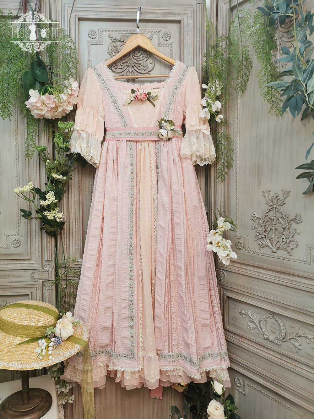 Miss Point~The Sally Gardens~Elegant Lolita Lotus Sleeves OP Dress 8500:91522