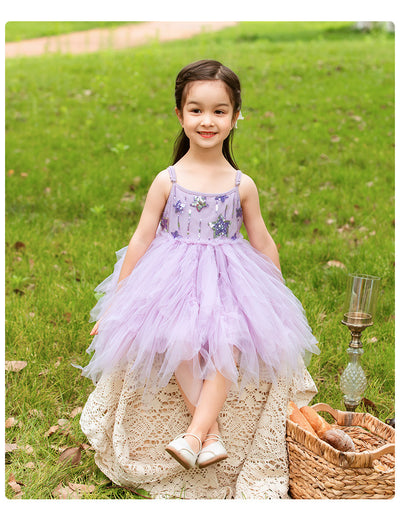 Sweet Kid Lolita Purple Princess Ballet Mesh JSK 110cm purple 