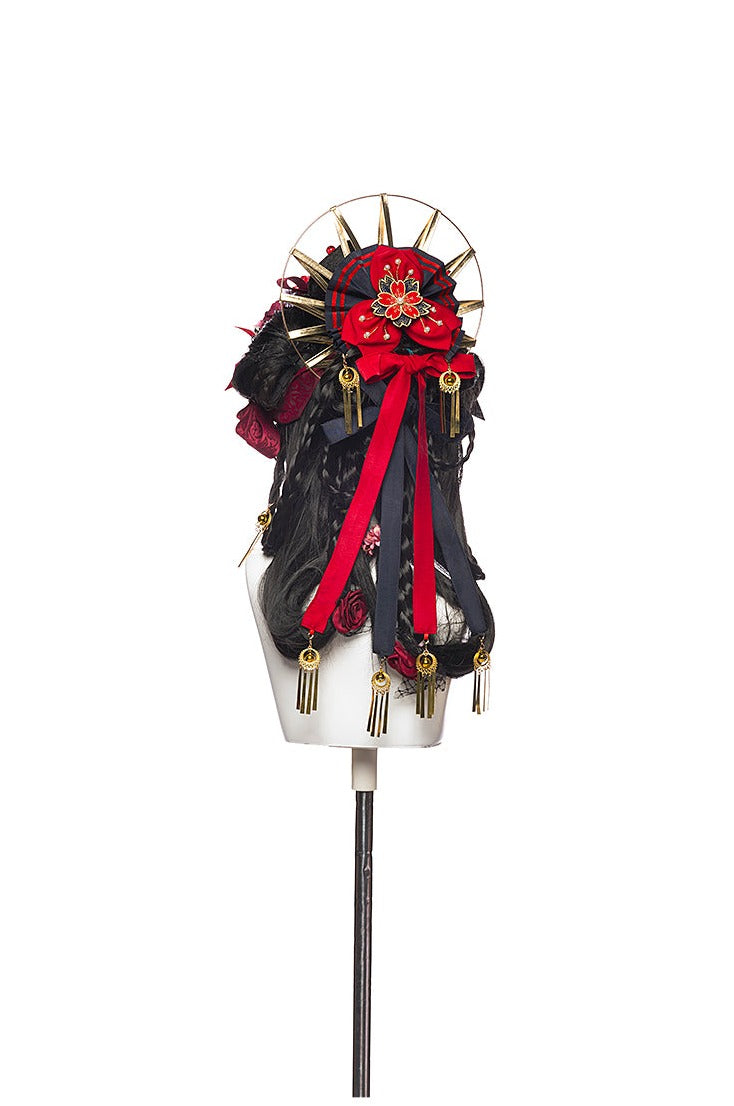 Youruipai - Japanese Wa Lolita Tea Party Red Dress 2370:38055