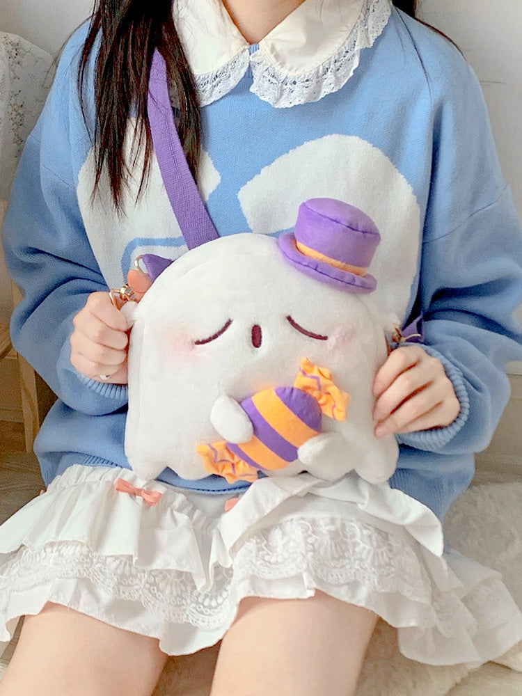 DRDR - Kawaii Lolita Ghost White Plush Bag