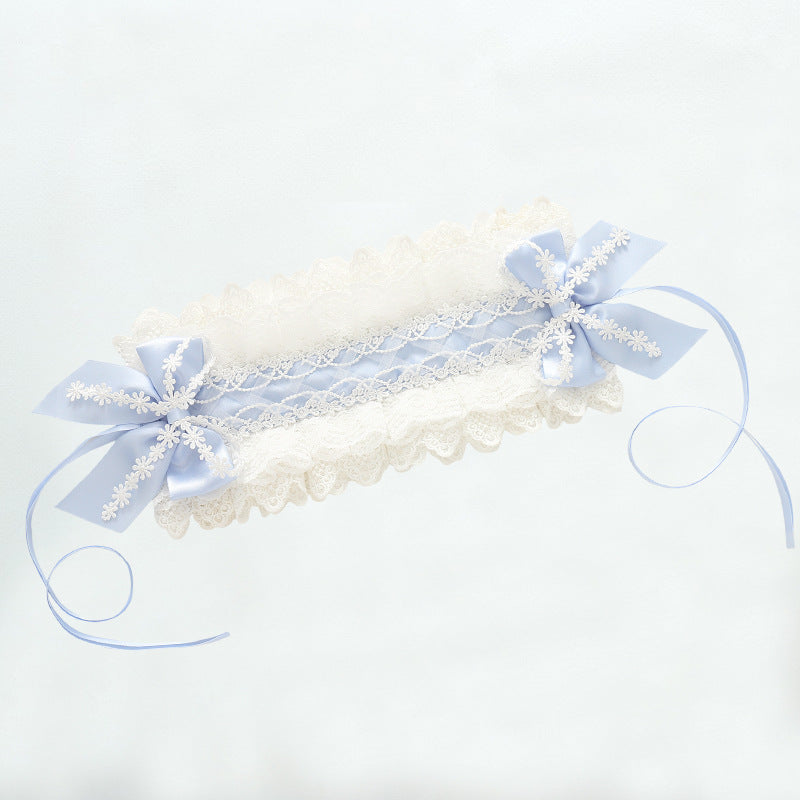 Sweet Kid Lolita Lace Hair Band light blue(double laces) 9996:119220