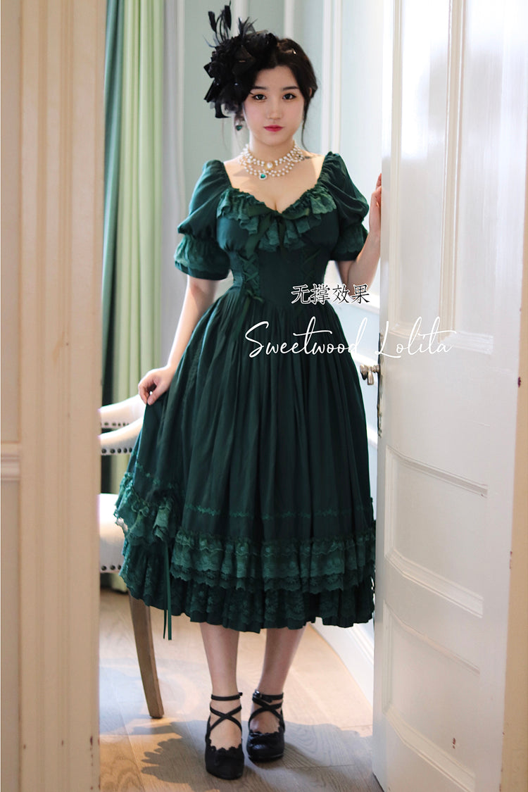 Sweet Wood - CLA Vintage French Lolita OP Dress 3802:20793