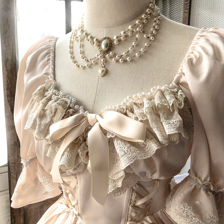 Sweet Wood - CLA Vintage French Lolita OP Dress 3802:20895