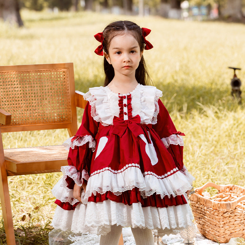Sweet Kid Lolita Red Princess Dress 80cm red 