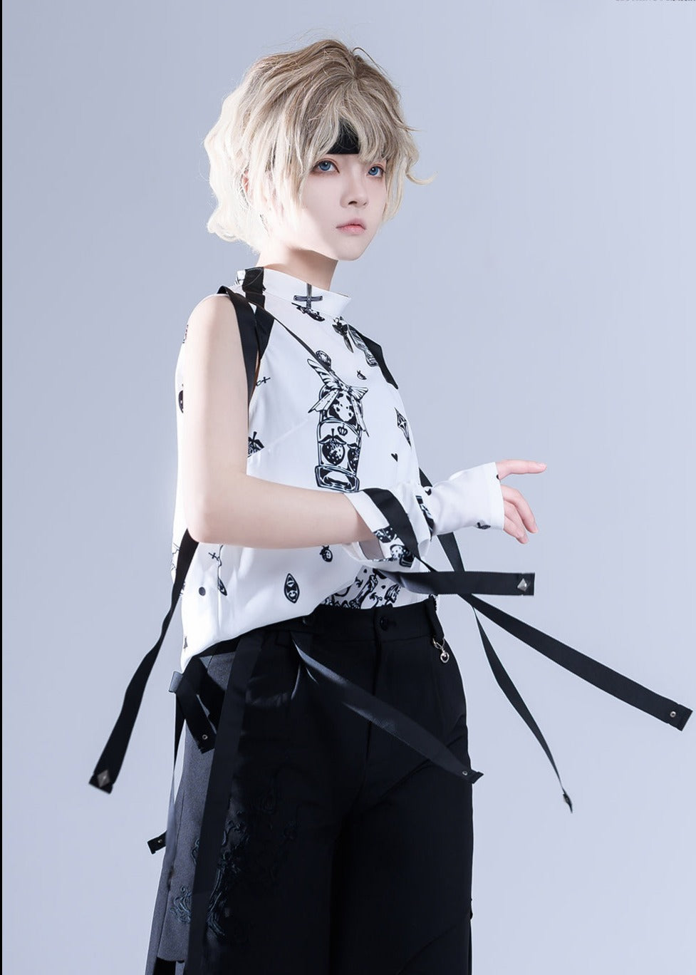 Princess Chronicles - Shadow Story - Sleeveless Ouji Lolita Shirt