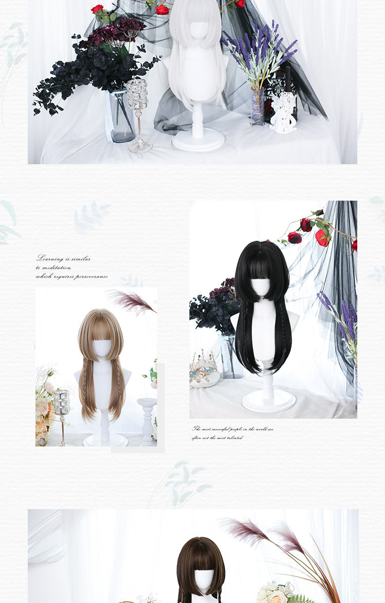 Dalao Home~Lolita Cute 60cm Straight Wig Multicolors   
