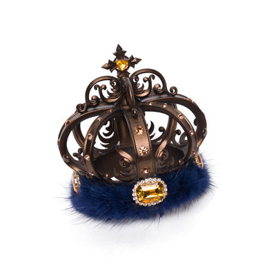 Youpairui - Lolita Cane And Crown Accessory bronze pumpkin crown