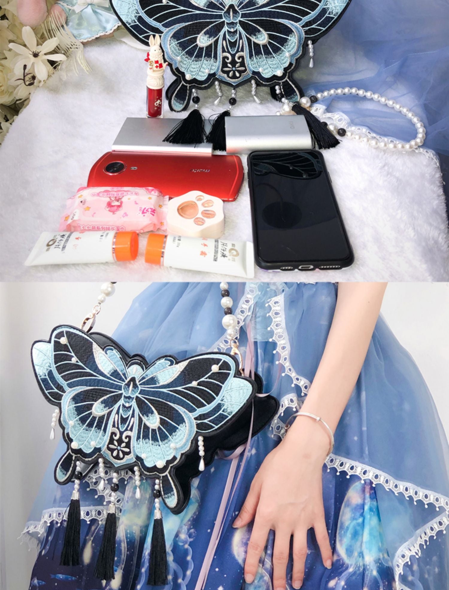 Butterfly - Chinese Qi Lolita Butterfly Bag 1420:50953