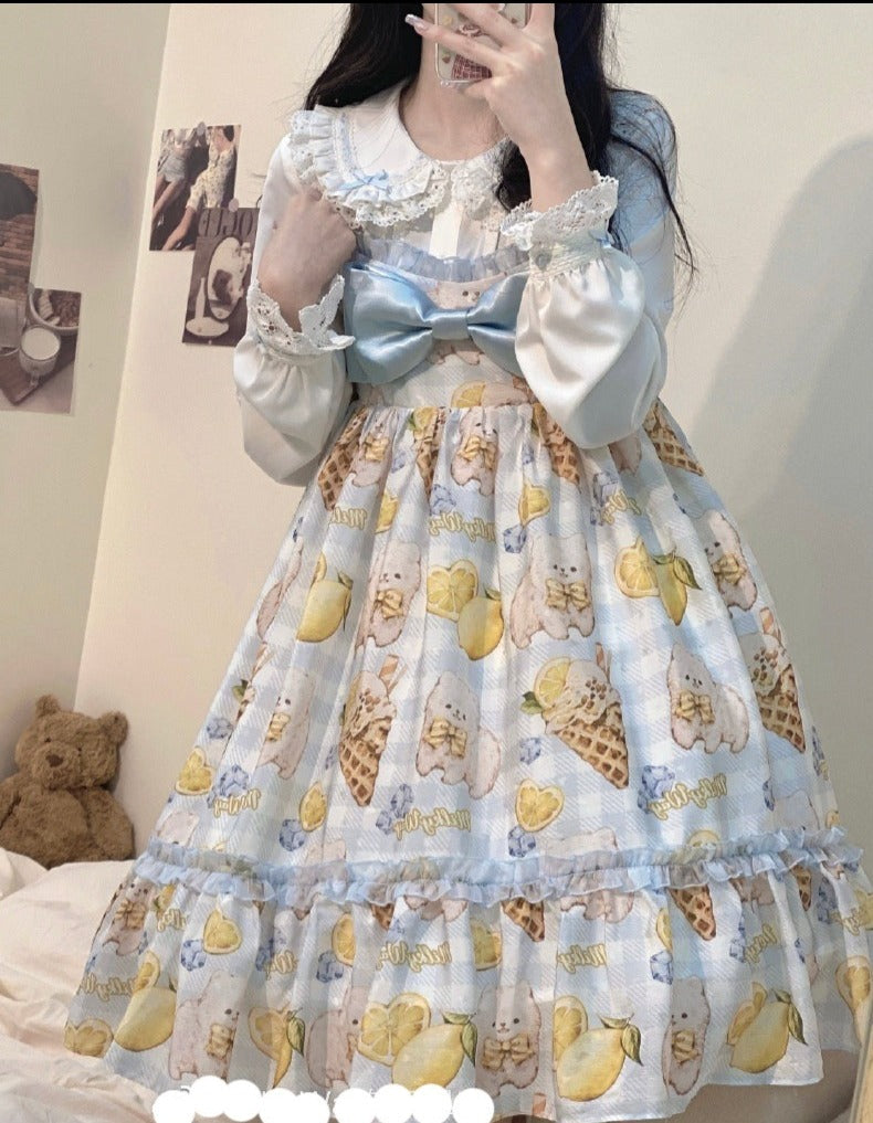 Lemon Puppy Lolita JSK Dress – 42Lolita