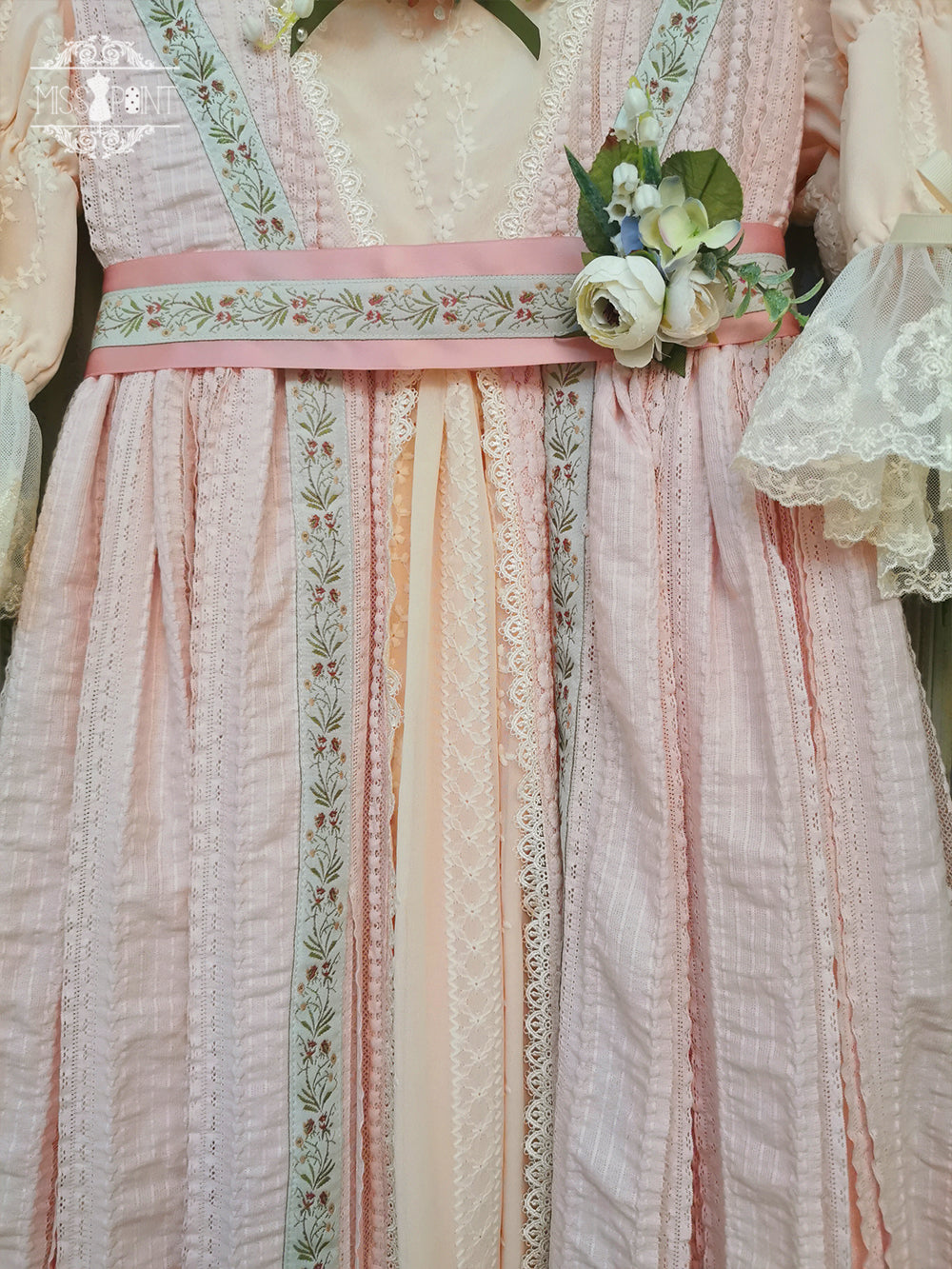 Miss Point~The Sally Gardens~Elegant Lolita Lotus Sleeves OP Dress 8500:91524