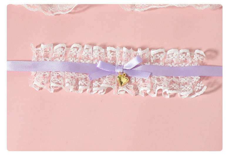MaoJiang Handmade - Retro Lolita Bow Bracelet purple