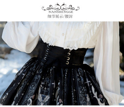 NanShengGe~Elegant Lolita Blouse and SK S-M corset 
