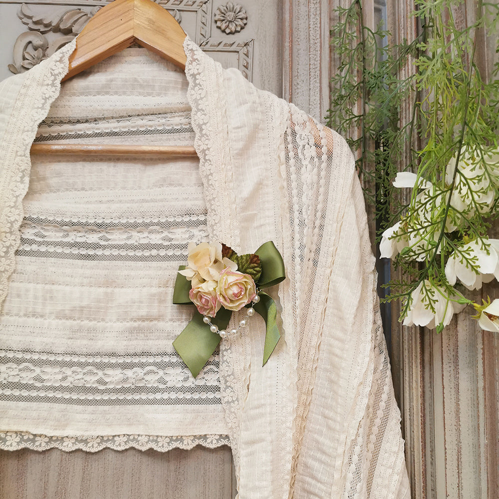 Miss point - Sally's Garden - Lace Cotton Lolita Shawl