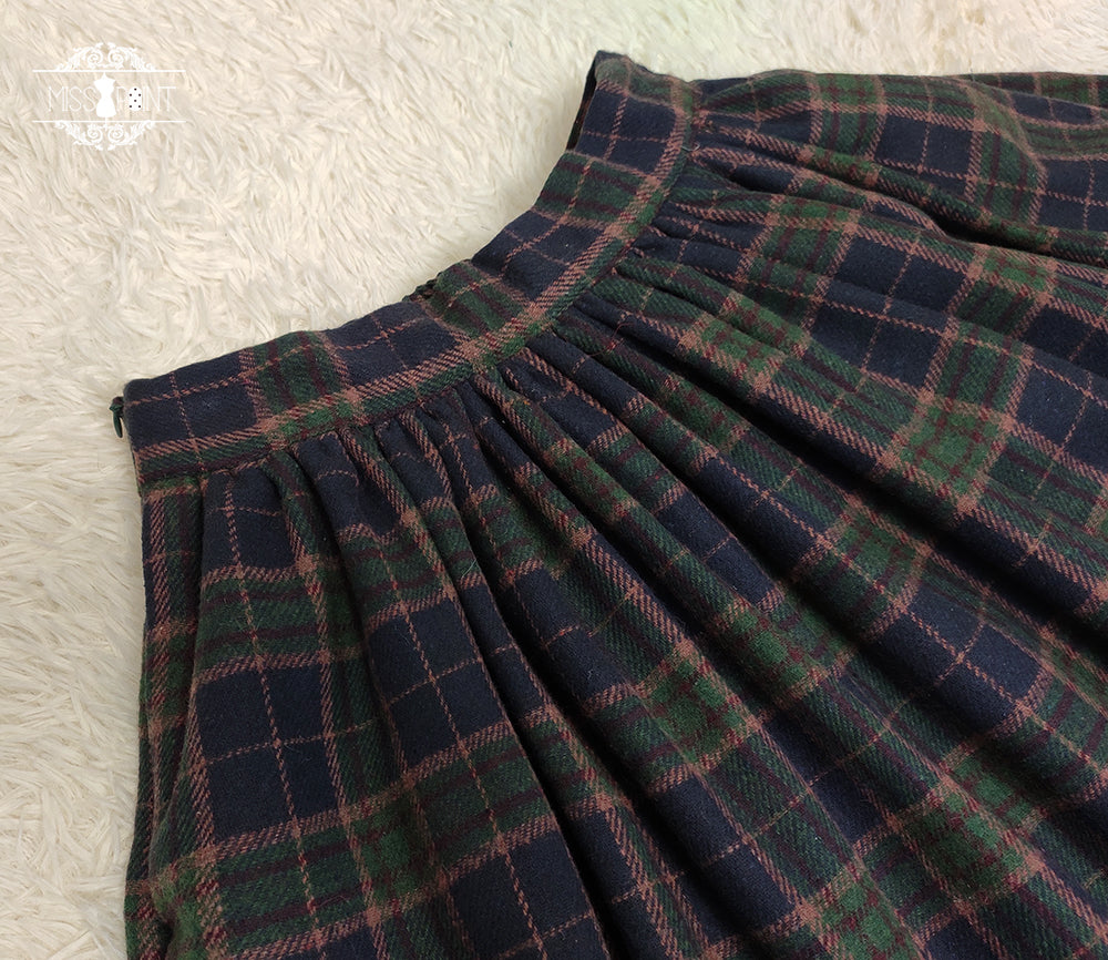 Miss Point~Christmas Preppy Style Velvet Lolita SK Vest Set 3690:22683