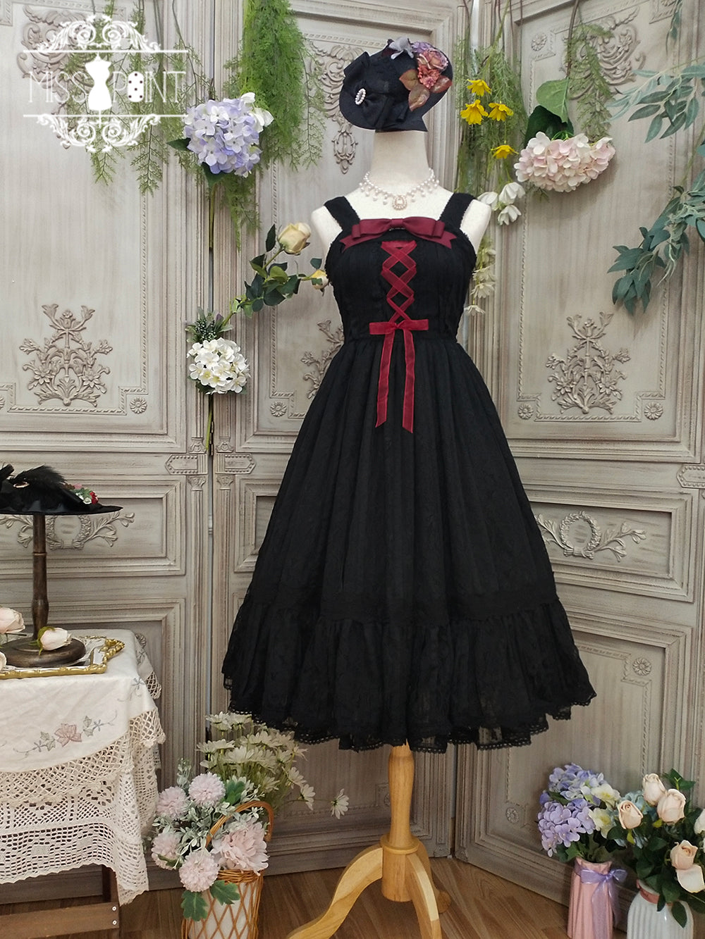 Miss Point - Woody Rose - Retro Classic Lolita JSK 354:63087