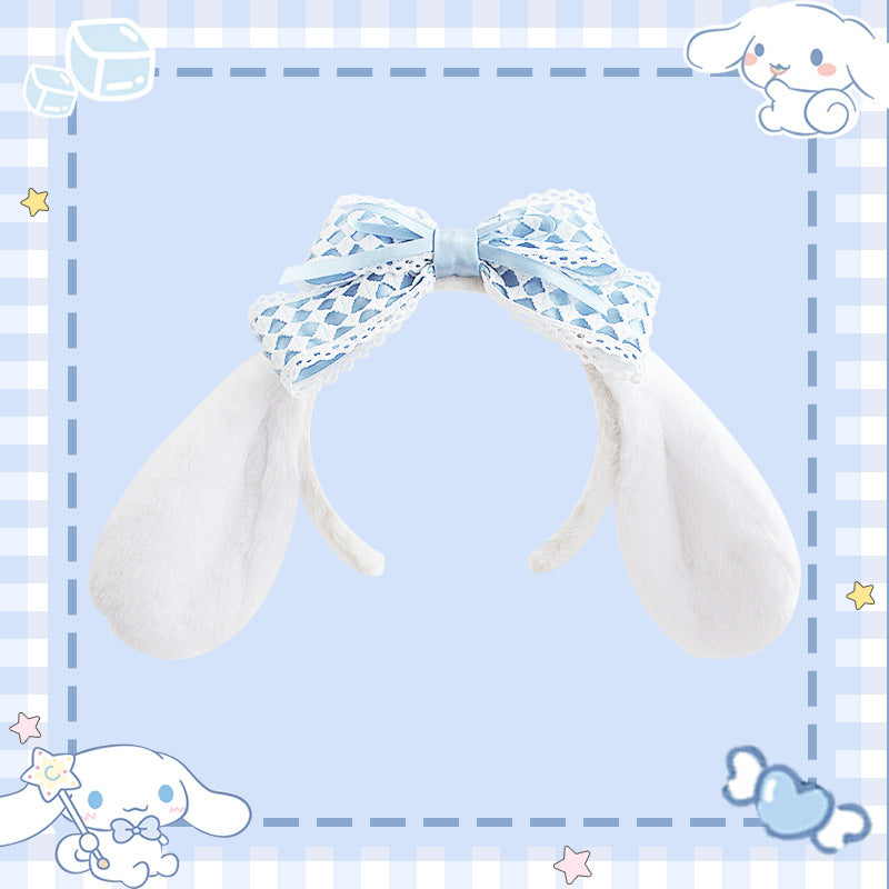Kawaii Lolita Cinnamoroll Plush Handmade Hairband