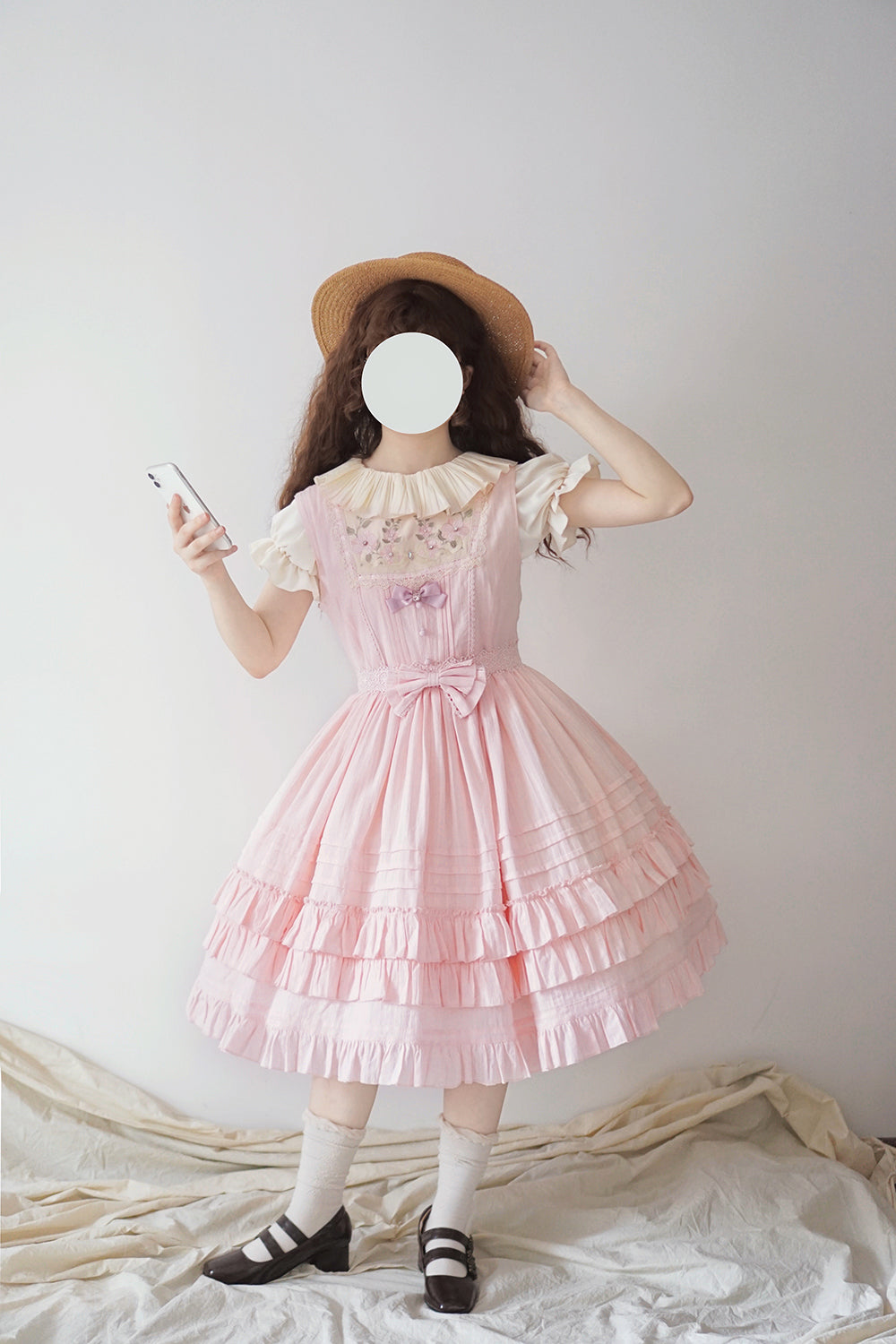 Strawberry Witch - Nelly Girl - Summer Lolita JSK Dress (2XL L M S XL XS / pink) 1316:51863