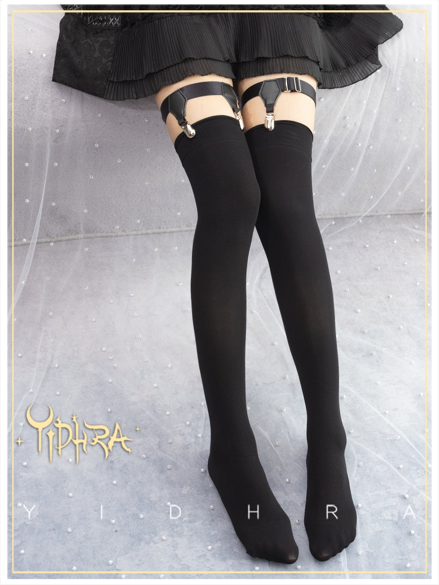 Yidhra~Lolita Tights Holdups Anti-slip Leg Clips   