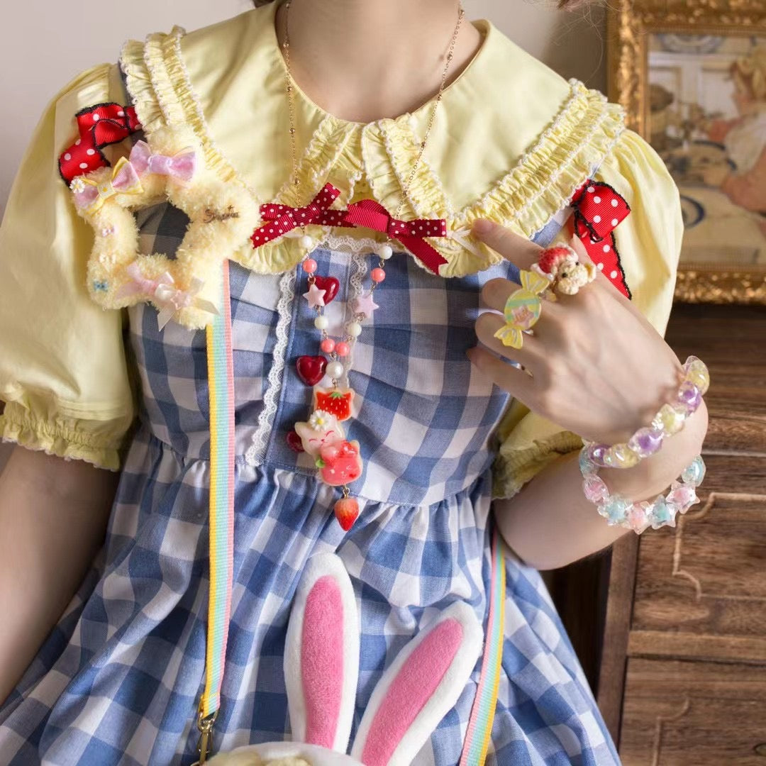 (Buyforme) Halloween Alice~Rainbow Candy~Sweet Lolita Ring Hairclip 6852:73354