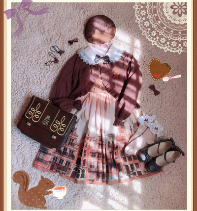Little Dipper~Sweet Lolita Coat Long-sleeved Cotton Cardigan   