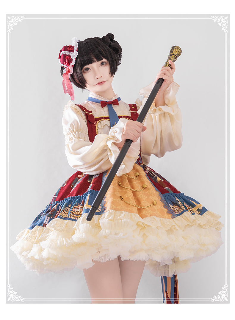 YingLuoFu~Santa Clara~Kawaii School Lolita JSK 4072:17301