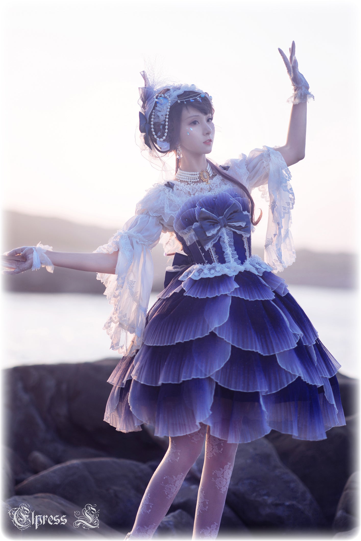 Elpress L - Fish Scale - Elegant Lolita JSK