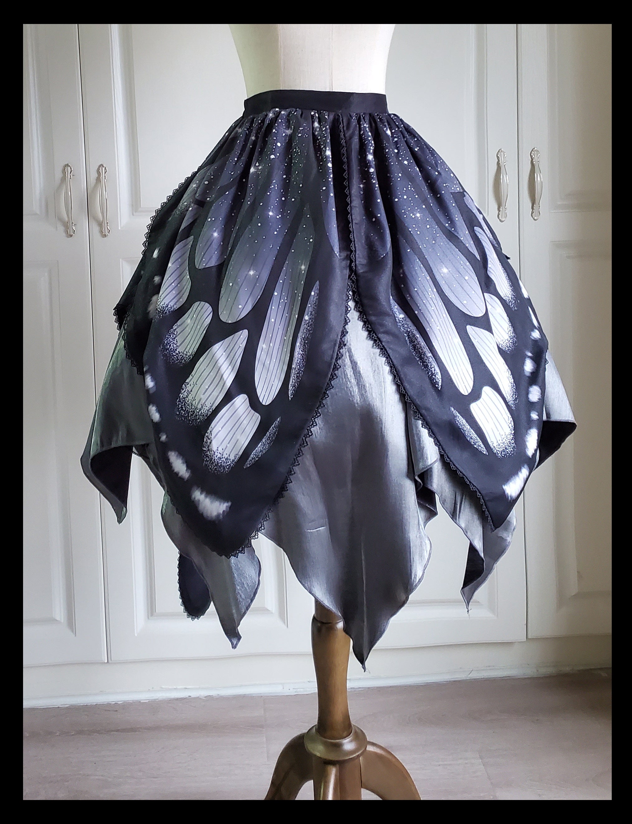 Star Fantasy - The Butterfly Effect Lace-up Punk Skirt Set