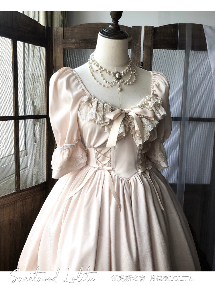 Sweet Wood - CLA Vintage French Lolita OP Dress 3802:20893