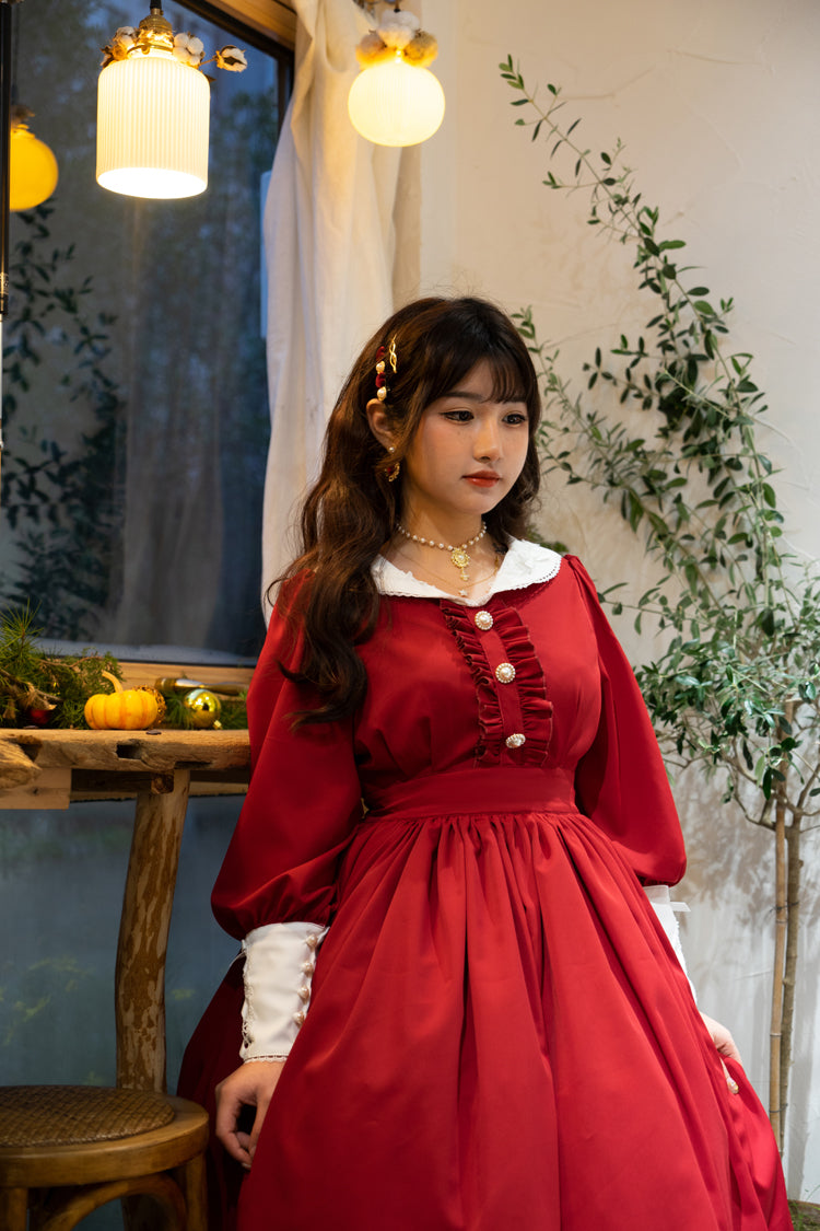 Sweet Wood - Lola's Diary - Multicolors Classic Lolita Plus Size OP Dress