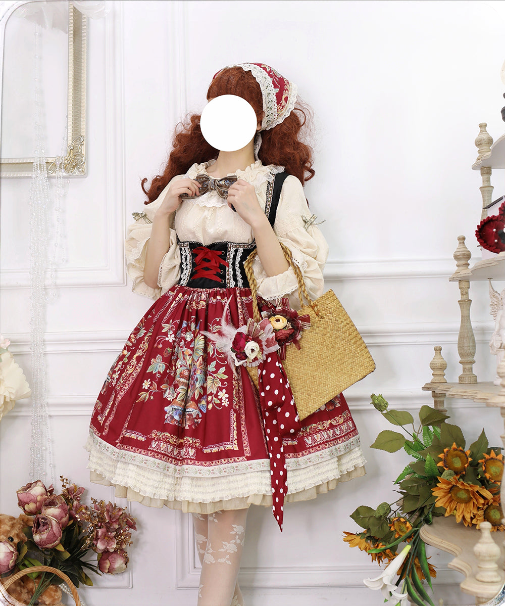 Miss Point~Praise of Abundance~Bavarian Velvet Lolita Jumper Dress 3696:22443