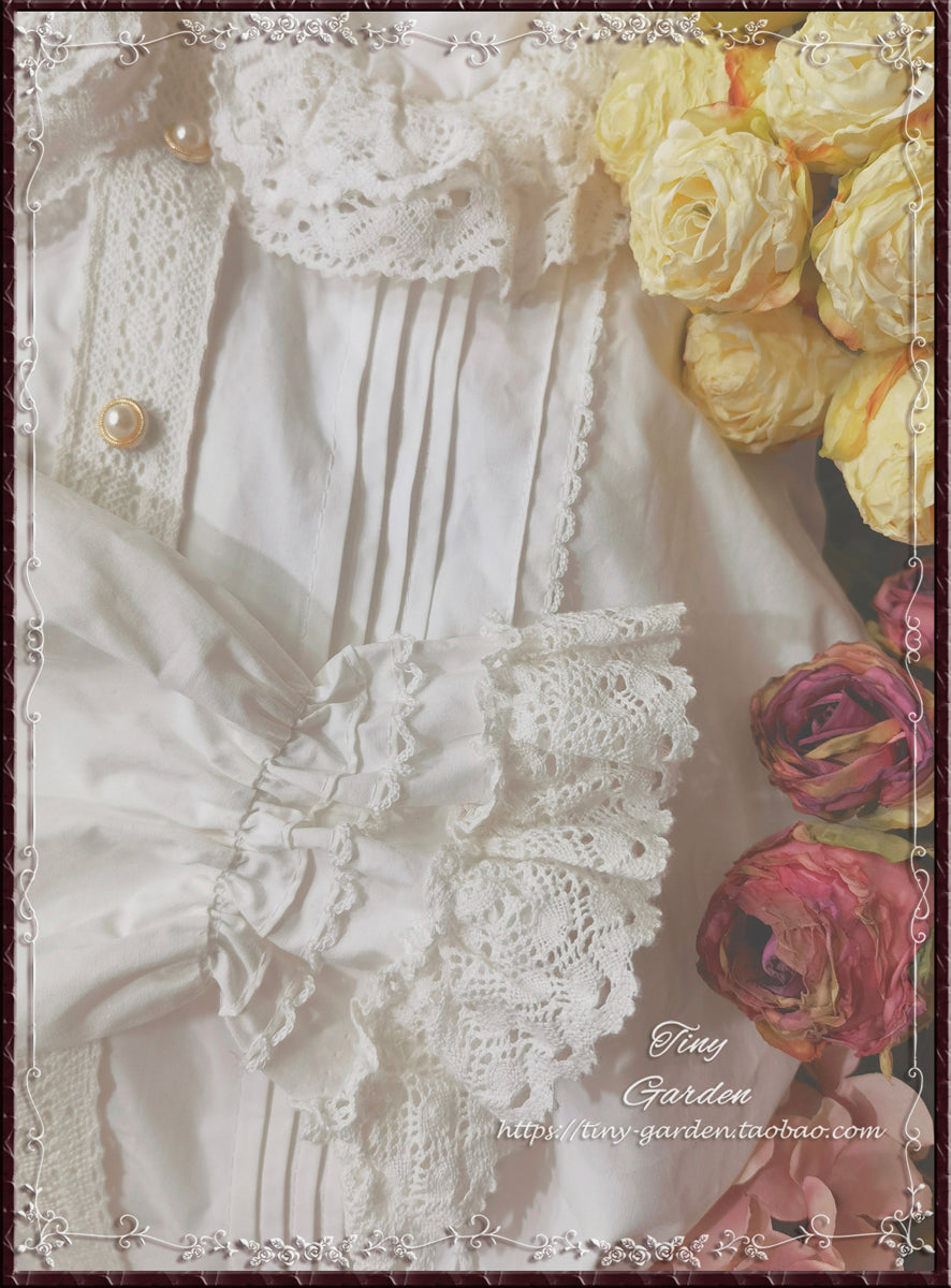 Tiny Garden~Cotton Retro Lace Lolita Blouse   
