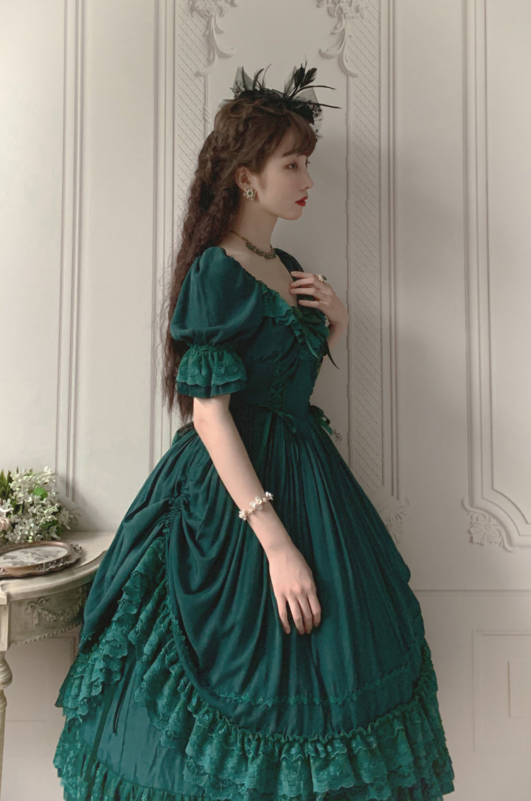 Sweet Wood - CLA Vintage French Lolita OP Dress 3802:20817
