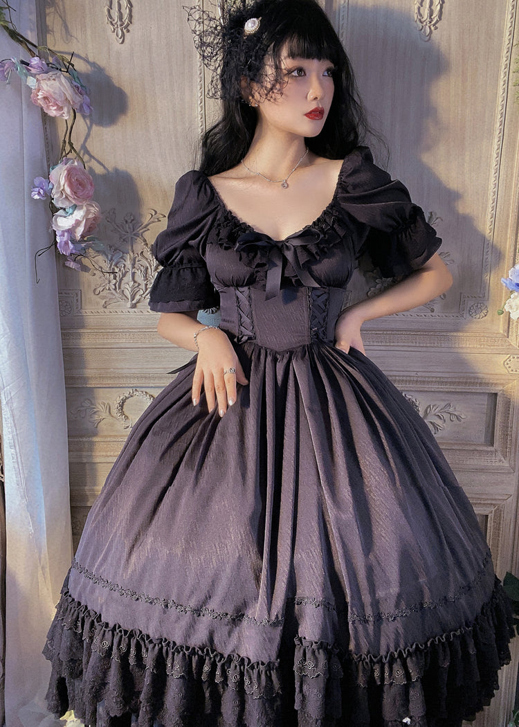 Sweet Wood - CLA Vintage French Lolita OP Dress 3802:20857