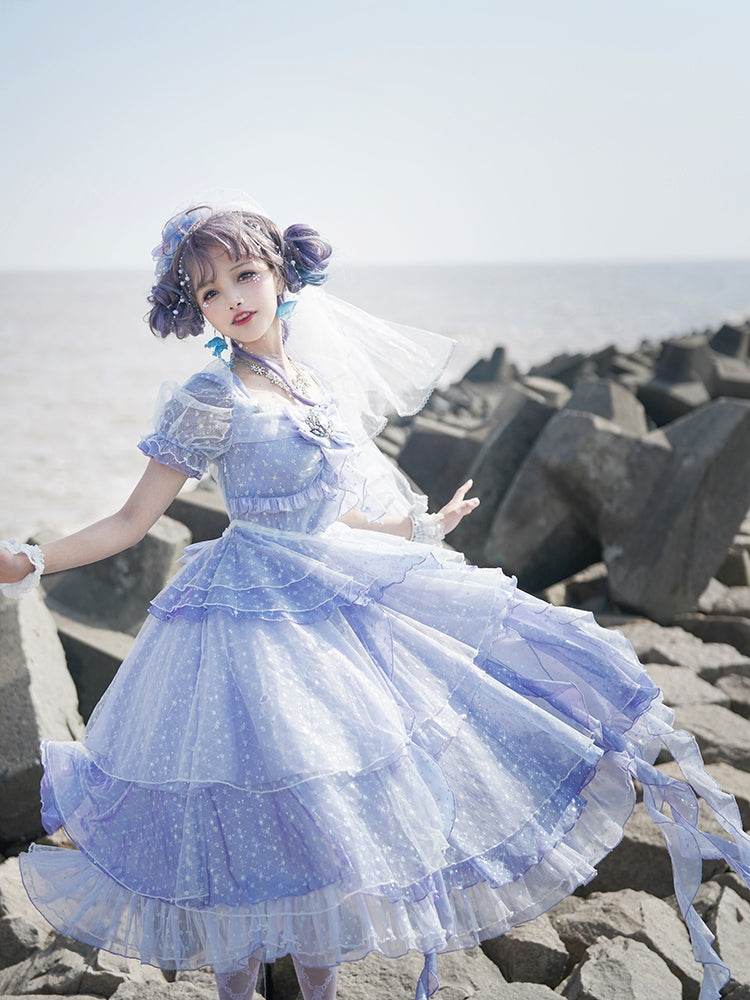 Fantastic Wind - Girl from the Deep Sea - KiraKira Chiffon Gauze Lolita OP