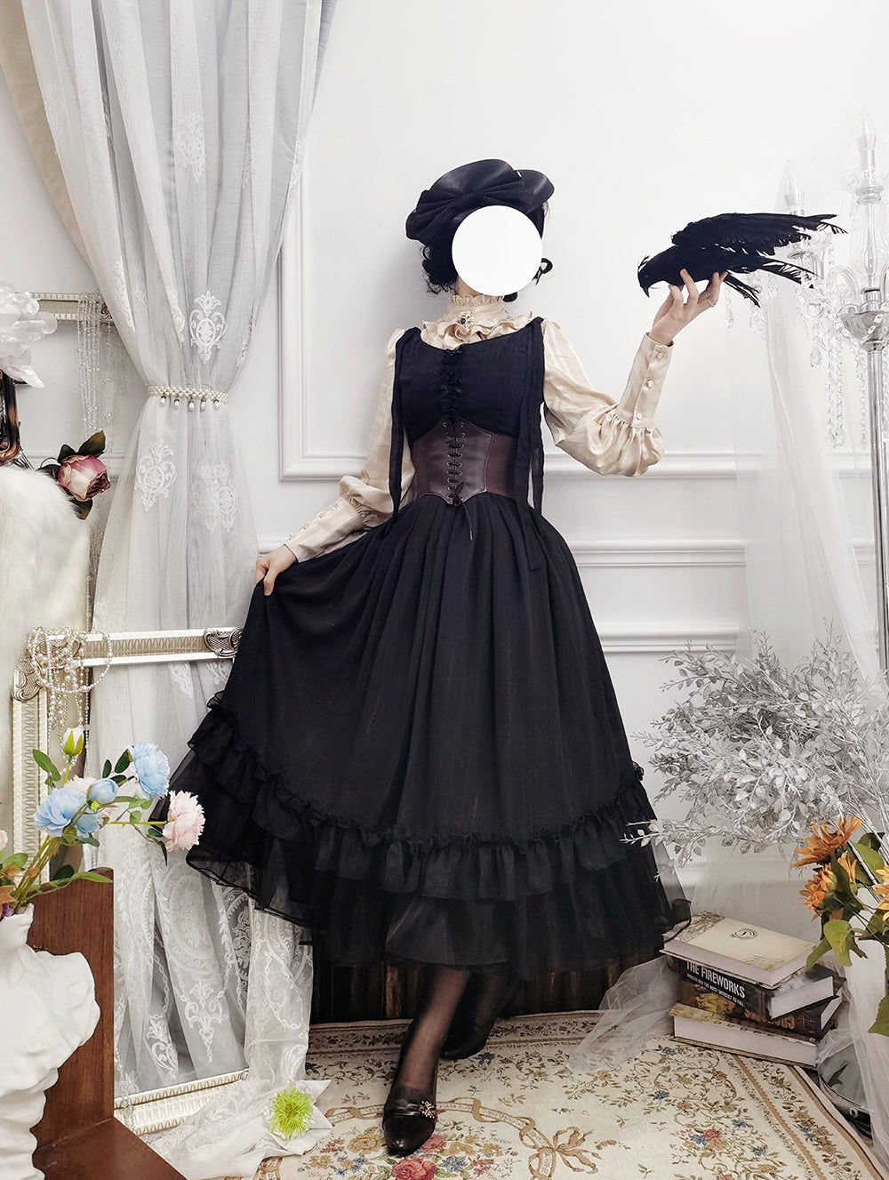 Miss point~Rhine Riverside~French Vintage Chiffon Lolita JSK 1802:45665