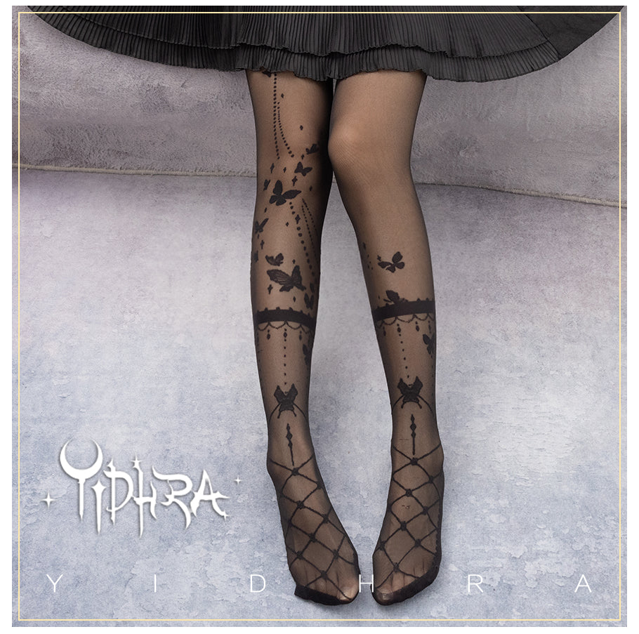 Yidhra - Wedding Night Butterfly - Kawaii Lolita Summer Tights