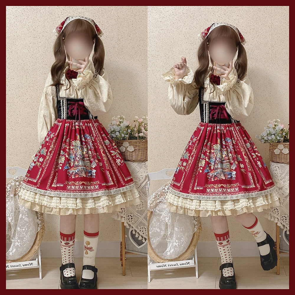Miss Point~Praise of Abundance~Bavarian Velvet Lolita Jumper Dress 3696:22441